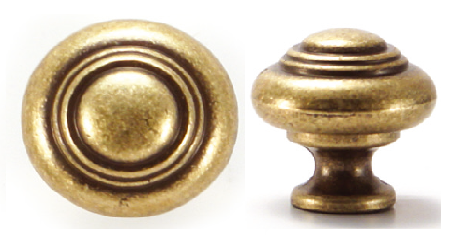 Ручка-кнопка D=25мм, бронза античная