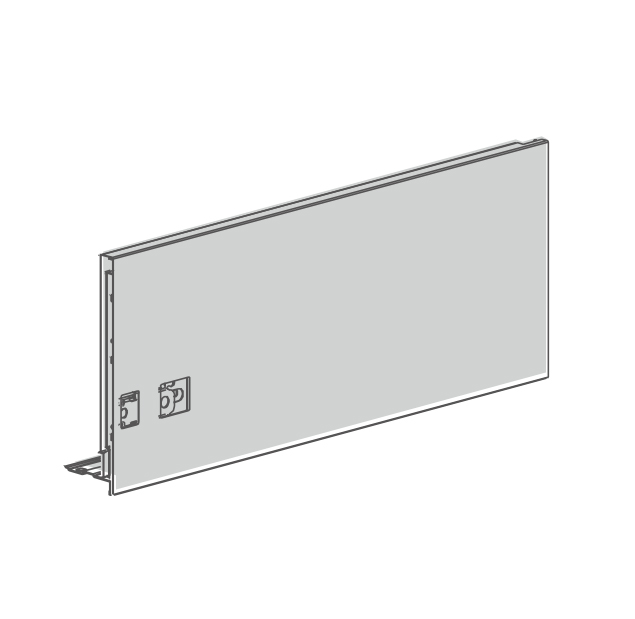 Боковина Slimbox EVO 500мм h=180мм антрацит, правая Боковина Slimbox EVO 500мм h=180мм антрацит, правая