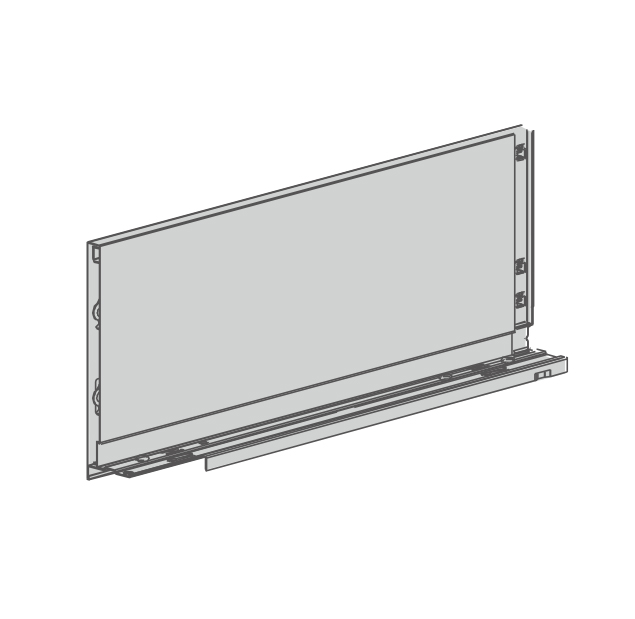 Боковина Slimbox EVO 500мм h=180мм антрацит, левая Боковина Slimbox EVO 500мм h=180мм антрацит, левая