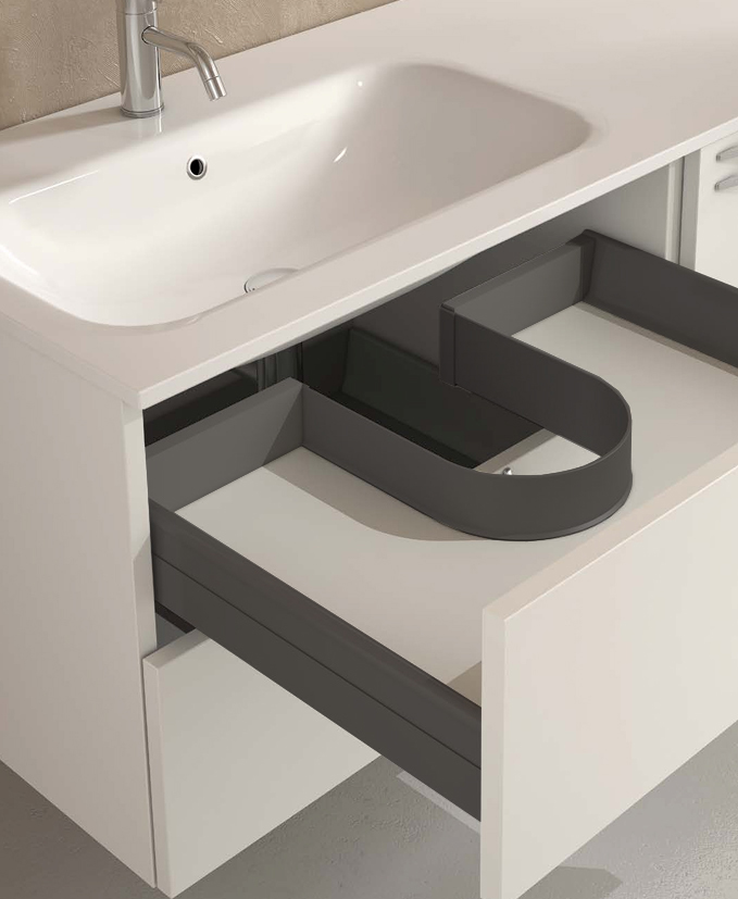 Профиль д/ящика под раковиной, графит Профиль д/ящика под раковиной, графит