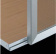 Нижний профиль алюминиевый L=2.5м для одинарных дверей