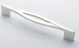 Ручка-скоба L=160мм под сатин. никель с креп. компл.