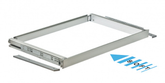 Алюм.подставка с аморт.83-97см для шкафов c крепеж.компл.