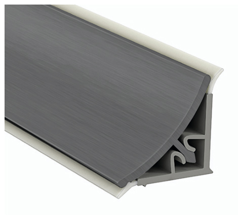 Профиль пристеночный треугольный, L=4.2м 16x16 мм, антрацит