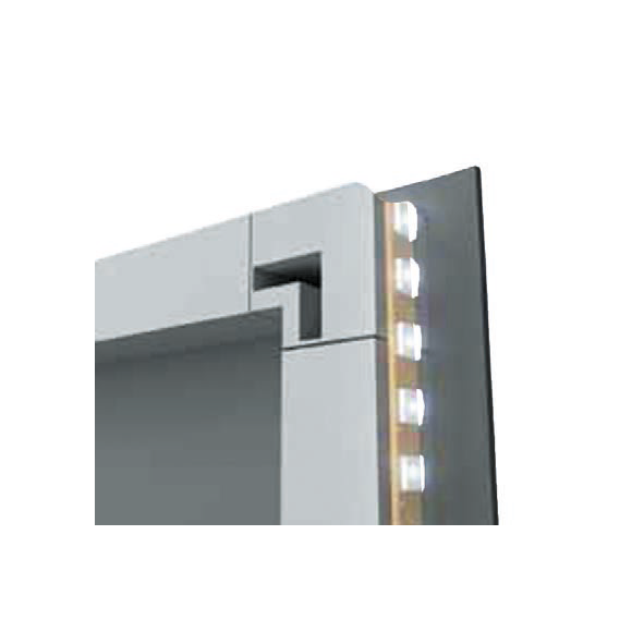 Уголок д/рамоч.профиля,пласт.,серый,с возм.креп-я к стене