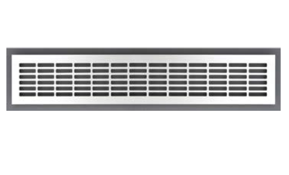 Вентиляционная решетка 80х480мм, алюминий
