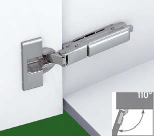 Петля Tiomos для корпуса встр. холодильника 90/100° без амортизатора с присадкой 48/6