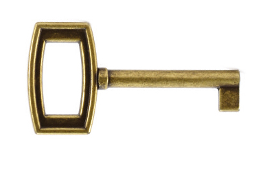 Ключ мебельный L=67мм для ключевины WBC.603, бронза