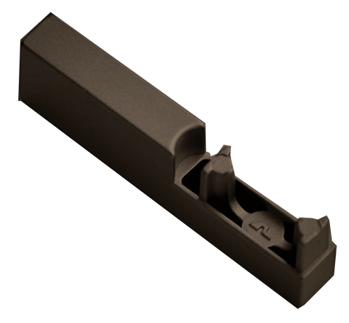 Держатель штанги Linear 10х30 торцевой, темно-коричневый