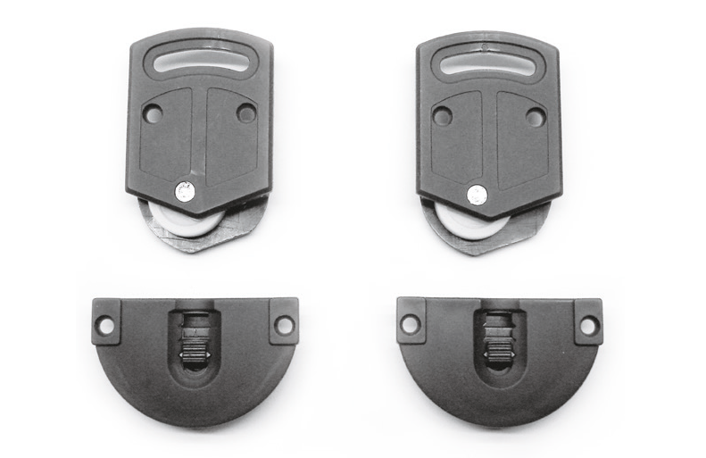 К-т роликов для мех.разд (2вер.+2ниж.), черный