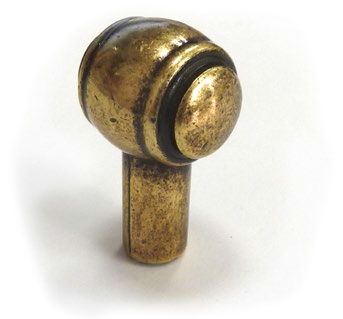 Ручка-кнопка 18х21,2мм, античная латунь