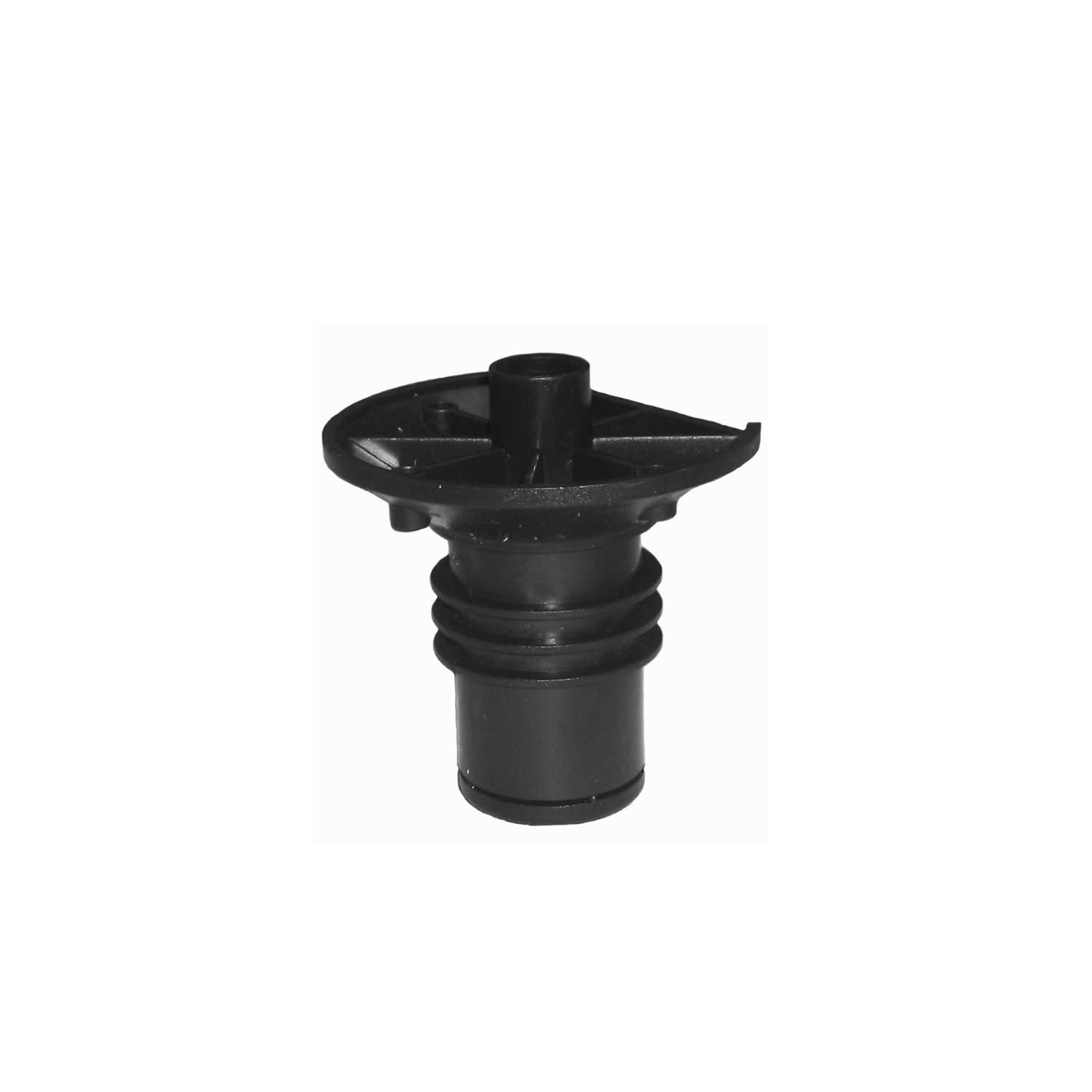 Опора цокольная H32мм, с полукруглой площадкой, черный Опора цокольная H32мм, с полукруглой площадкой, черный