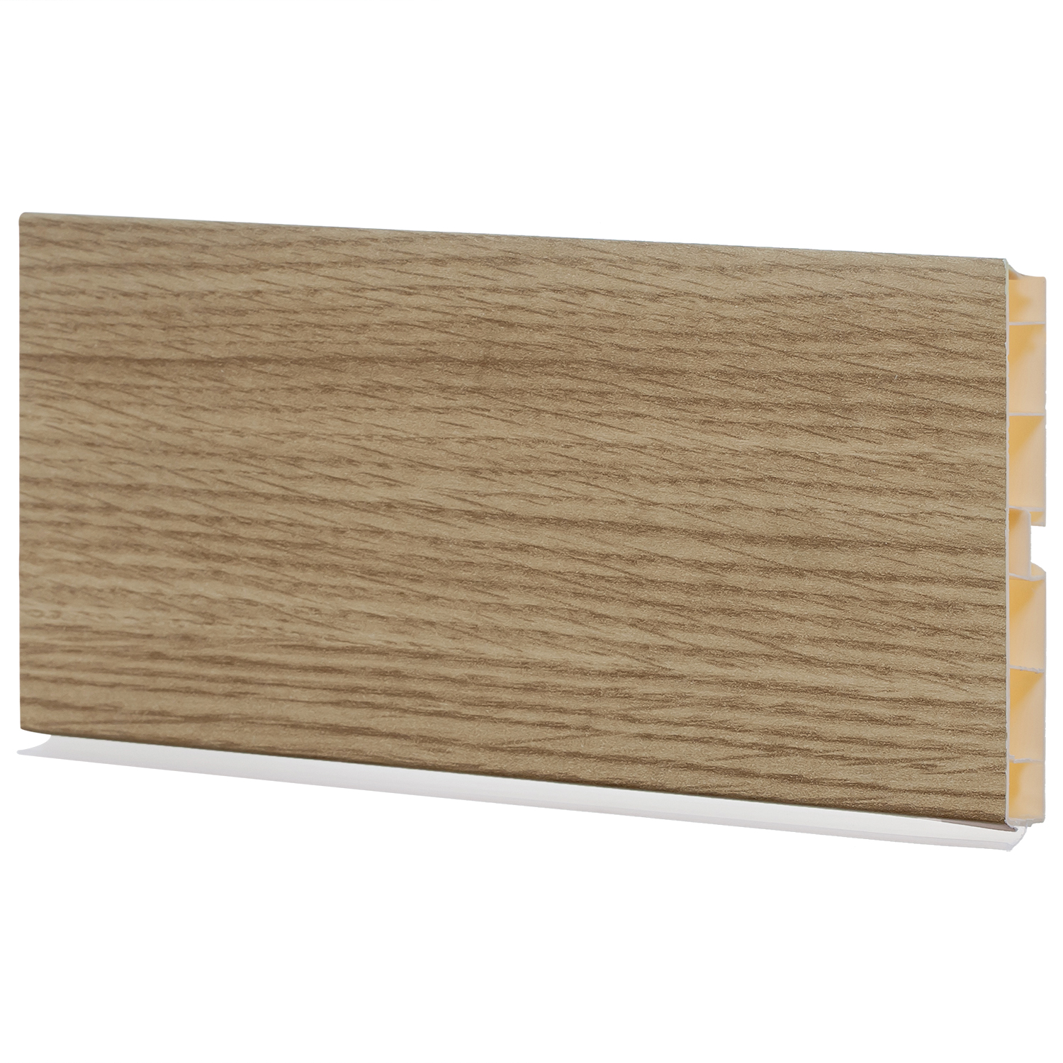 Цоколь h=100мм L=4м с защит.пленкой, дуб беленый Цоколь h=100мм L=4м с защит.пленкой, дуб беленый