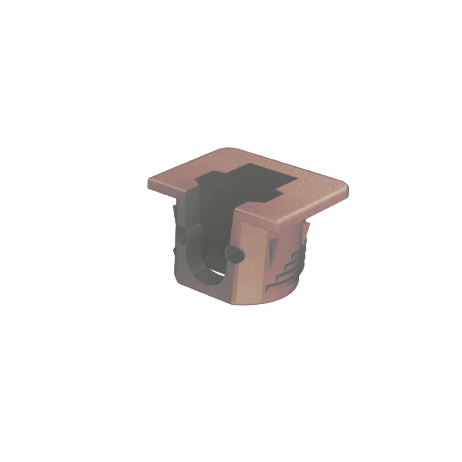 Полкодержатель для деревянных полок Flipper с фиксацией D15, коричневый
