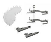 FlyMoon V3 Wire правый д/фасада 450мм с 2-мя полками(круглый релинг), с амортизатором, белый/хром