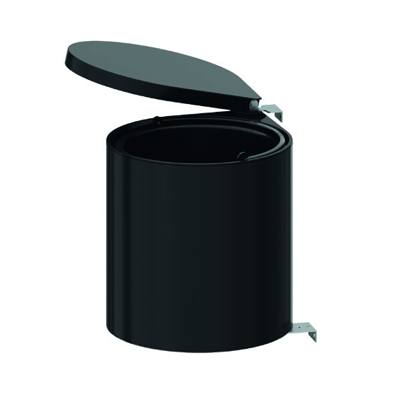 Ведро круглое для мусора V10л, D300мм, H380мм, черный Ведро круглое для мусора V10л, D300мм, H380мм, черный