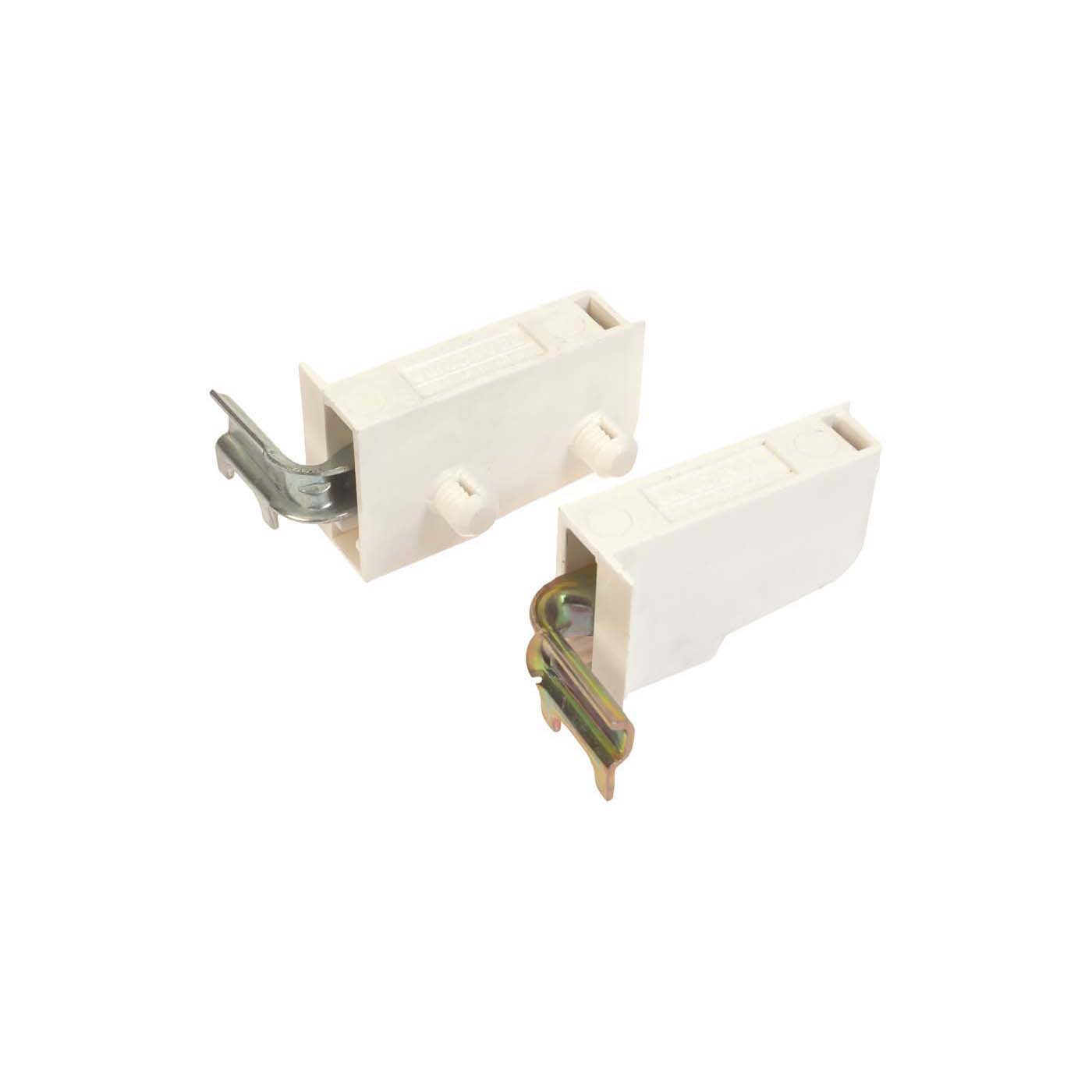 Крепление д/навески шкафов на дюбелях, правое, цвет белый