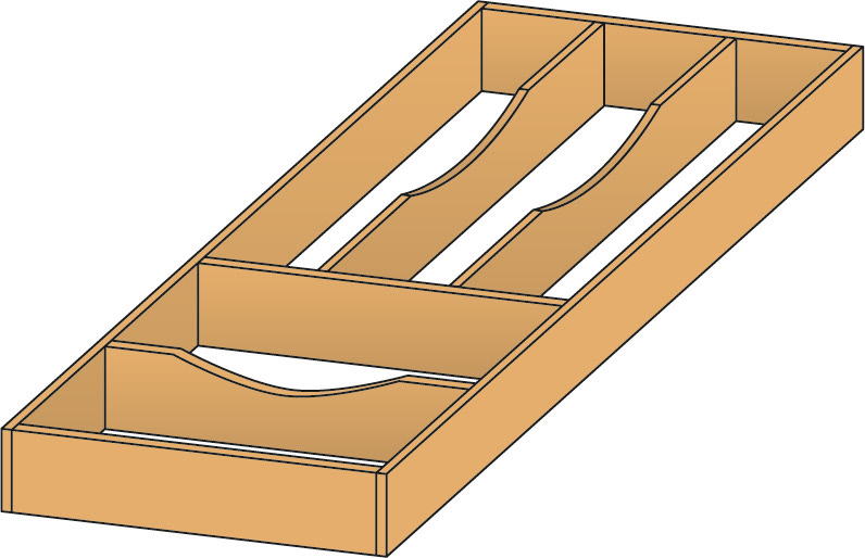Вкладыш 400/308mm h=65мм L=450мм бук