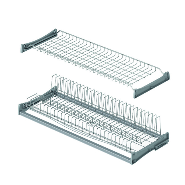 К-т посудосушителя 900мм с рег.ал/рамкой, решетками д/чашек и тарелок, поддоном, хром