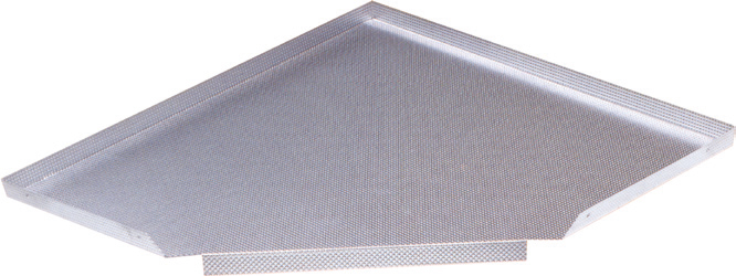 Алюминиевый поддон д/углового ящика раковины, 45˚