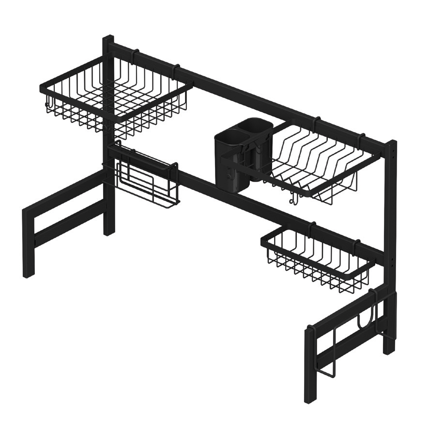 Органайзер для посуды и хранения кух/принадл. над раковиной до 860мм, антрацит
