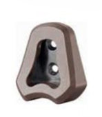 Штангодержатель для трапецевидной штанги торцевой, серый