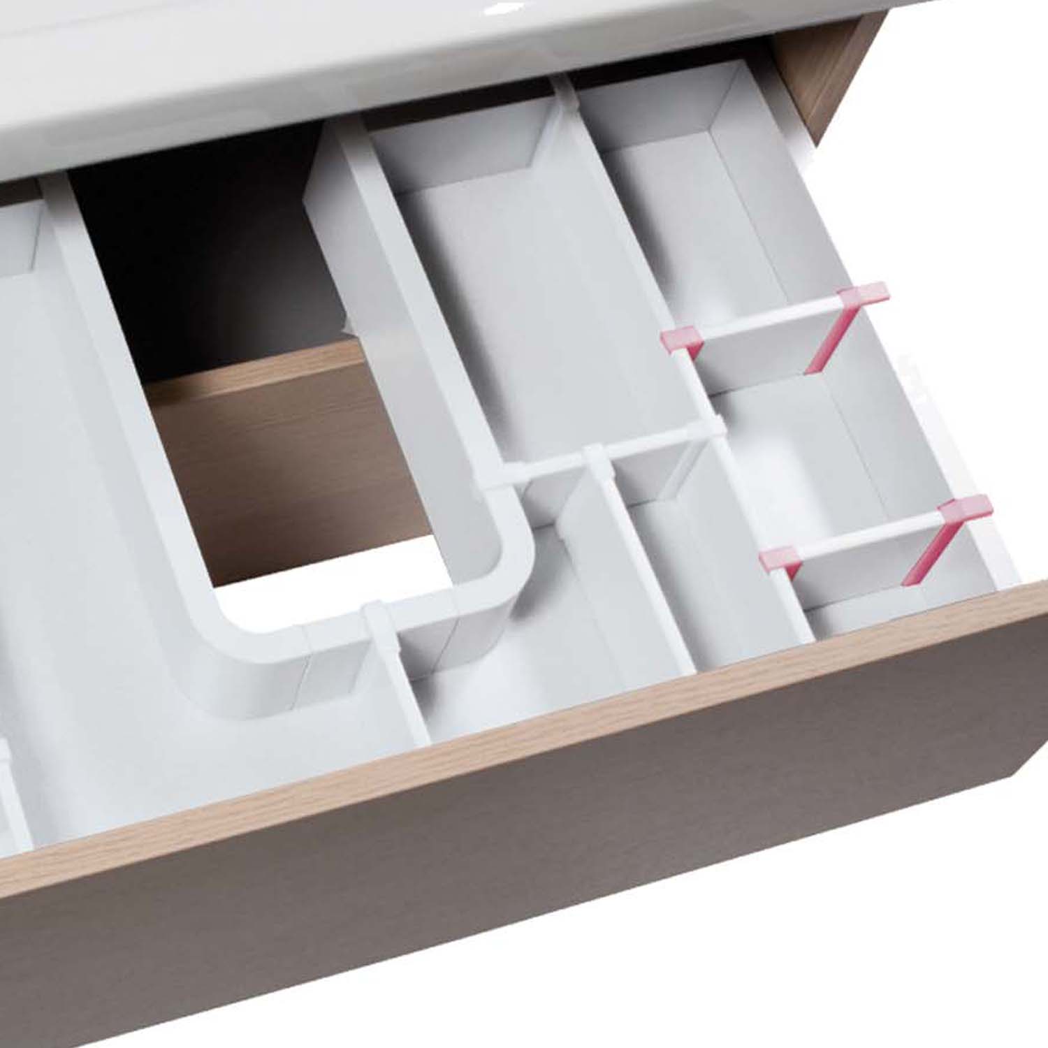 Клипса крепления разделительного проф. к проф., серая