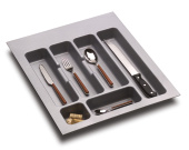 Лоток д/кух.принадл. шк.45см, серый металлик