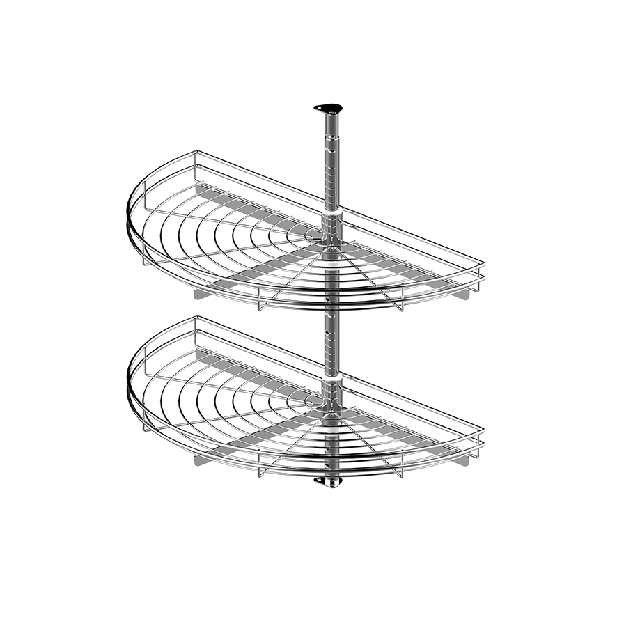 Карусель поворотная 1/2, d=690мм, хром с крепеж.компл. Карусель поворотная 1/2, d=690мм, хром с крепеж.компл.