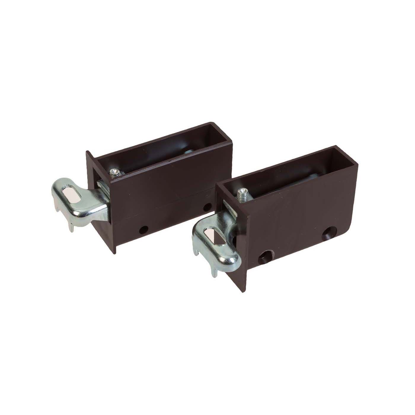 Крепление д/навески шкафов с рег-кой, правое, коричневый