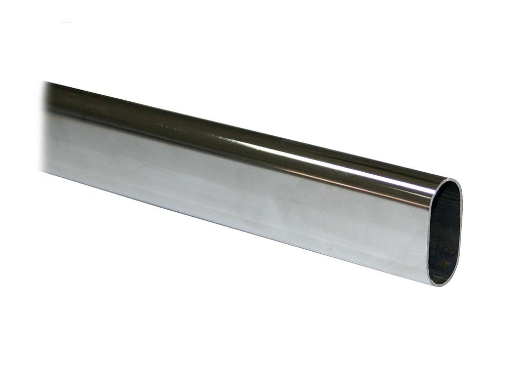 Штанга продол.овальная 30x15x0.7 L=2.35м, хром