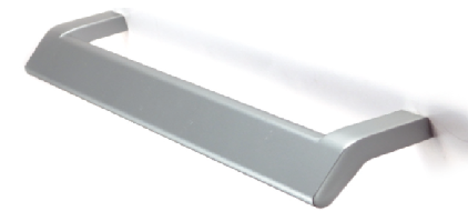 Ручка-скоба L=256мм сатин.никель с креп. компл.