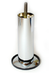 Опора декоративная круглая h130мм, хром