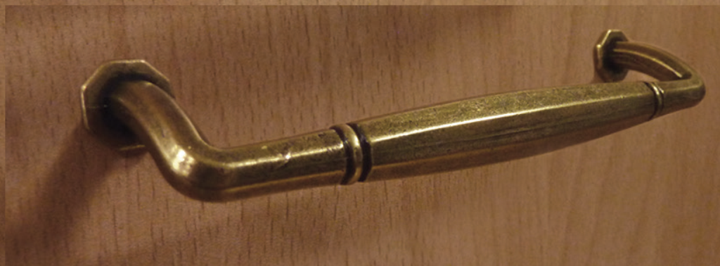 Ручка-скоба L=128мм, античная бронза