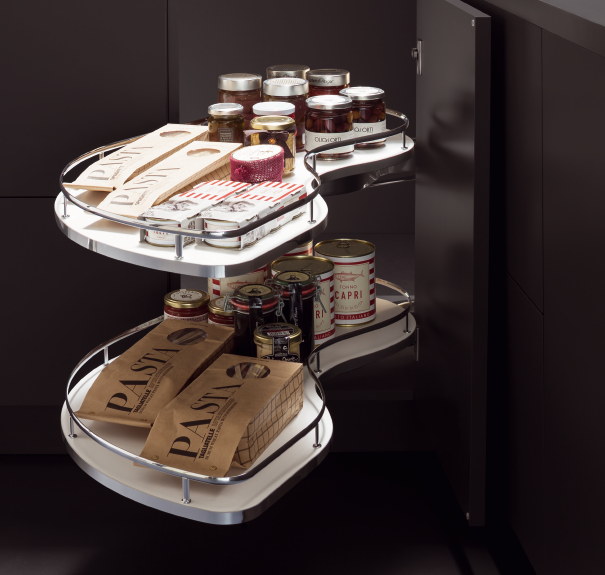 К-т из 2-х полок FlyMoon V2, правые, д/фасада 45см, белый. Небольшой скол на торце полок