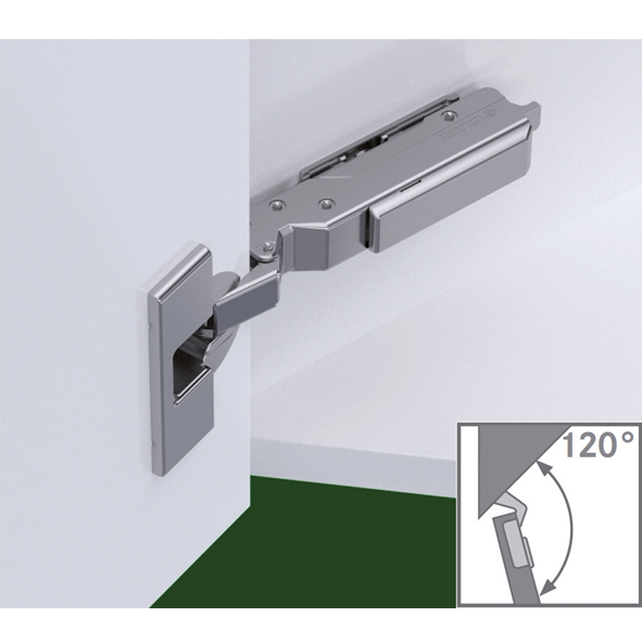 Петля Tiomos накладная -30/120° со встр. амортизатором