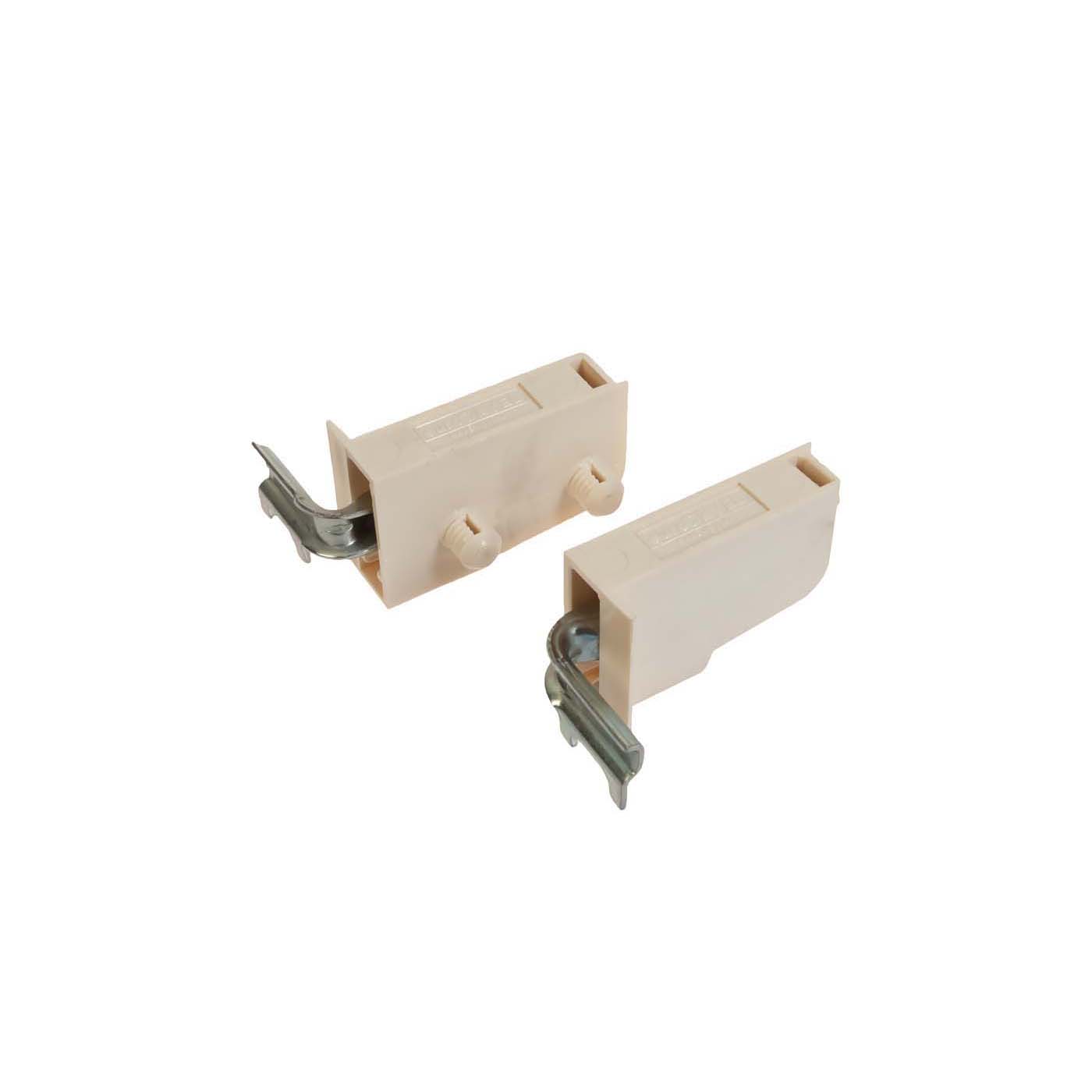 Крепление д/навески шкафов на дюбелях, левое, цвет кремовый