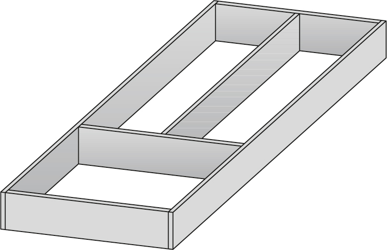 Вкладыш Vario 400/308x500мм алюм. h=65мм