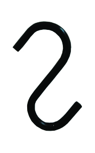 Крючок на релинг, черный матовый