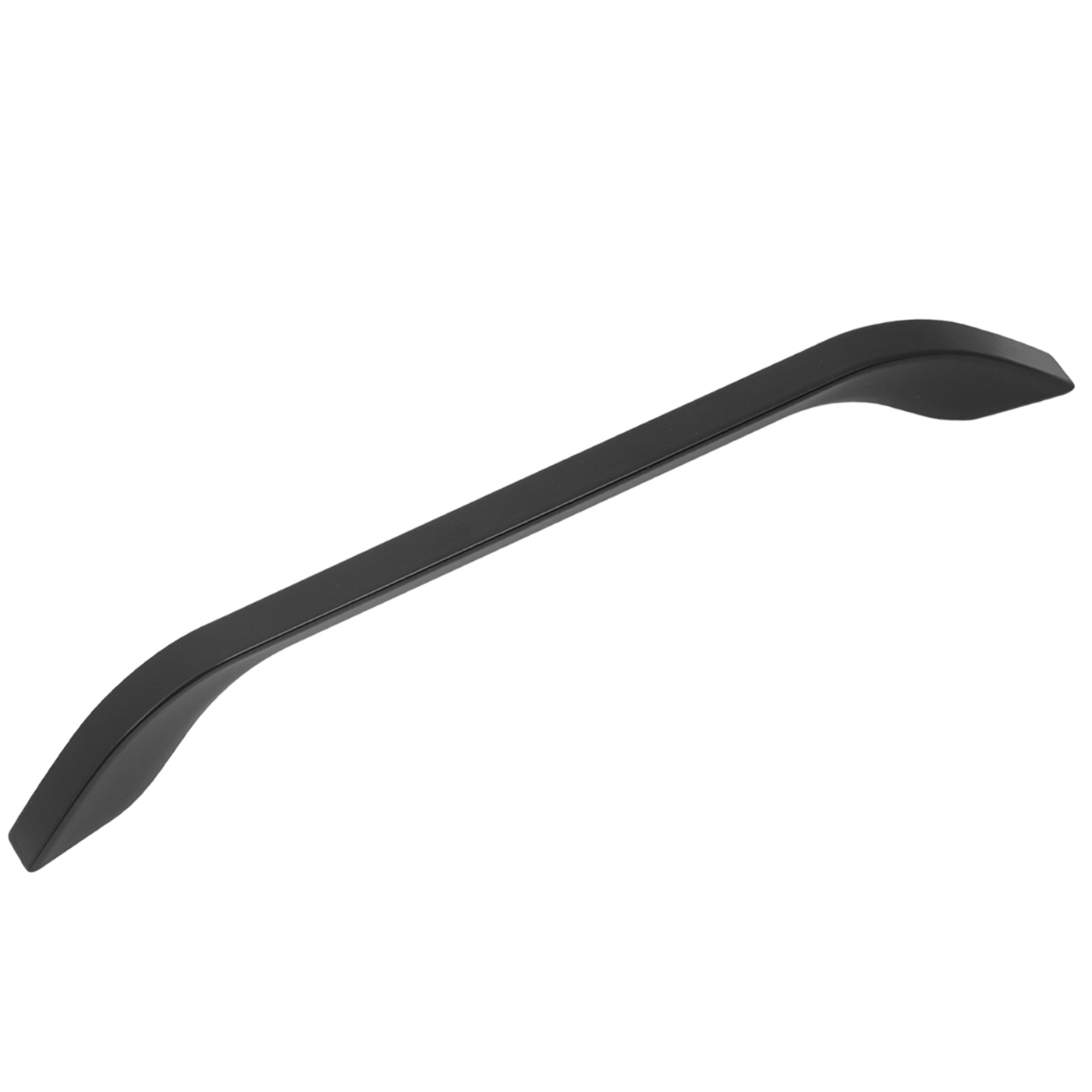 Ручка-скоба L=192мм, черный матовый с креп.компл.