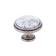 Ручка-кнопка d=30мм с керам.вставкой, антич.серебро/белый с серым узором Ручка-кнопка d=30мм с керам.вставкой, антич.серебро/белый с серым узором