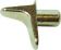Полкодержатель для деревянных полок с доп.упором, со штоком D5мм, никель