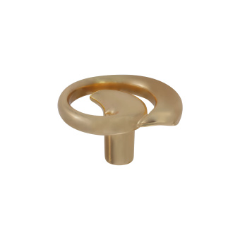 Ручка-кнопка 31х37мм, золото матовое