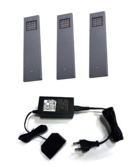 К-т из 3-х накл.cвет-ков Moderna,трансф.6W,6 вых-в.,мат.хром