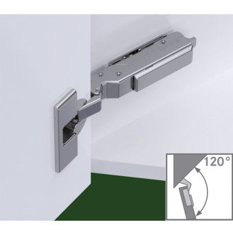 Петля Tiomos накладная -30/120° без амортизатора