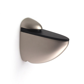 Менсолодержатель для деревянных и стеклянных полок 3-40мм, матовый никель