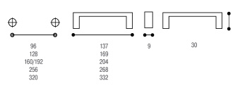 Ручка-скоба L=160/192мм, полированный никель