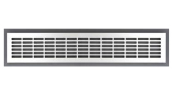 Вентиляционная решетка 80х480мм, алюминий