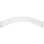 Радиусный эл-т H100, R296 (внутр.сторона) белый глянец