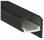 Профиль самоклеящ-ся под LED ленту для Gola и цоколя L=4.2 м, черный